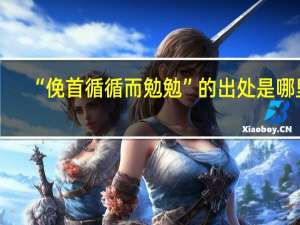“俛首循循而勉勉”的出处是哪里