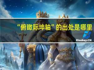 “俯瞰际坤轴”的出处是哪里