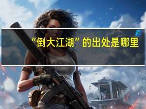 “倒大江湖”的出处是哪里