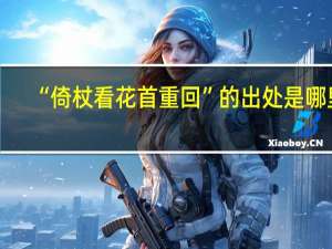 “倚杖看花首重回”的出处是哪里