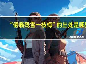 “倦临残雪一枝梅”的出处是哪里