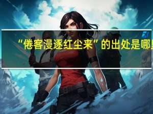 “倦客漫逐红尘来”的出处是哪里