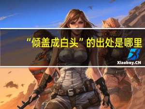 “倾盖成白头”的出处是哪里