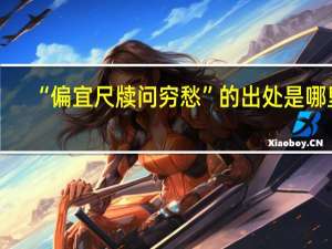 “偏宜尺牍问穷愁”的出处是哪里