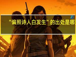 “偏照诗人白发生”的出处是哪里