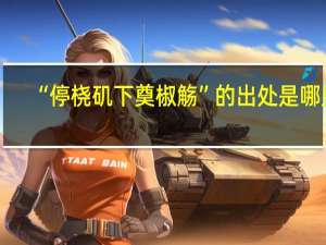 “停桡矶下奠椒觞”的出处是哪里
