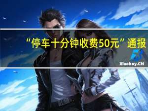 “停车十分钟收费50元”通报：涉事企业5倍罚款停业60日