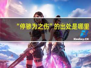 “停骖为之伤”的出处是哪里