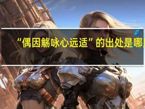 “偶因觞咏心远适”的出处是哪里