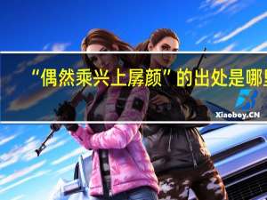 “偶然乘兴上孱颜”的出处是哪里