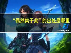 “偶然集于此”的出处是哪里