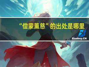 “偿蒙薰慈”的出处是哪里