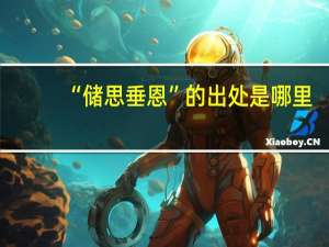 “储思垂恩”的出处是哪里