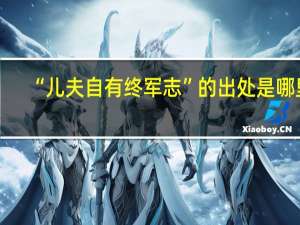 “儿夫自有终军志”的出处是哪里