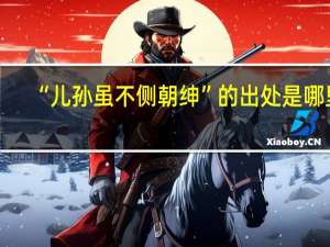 “儿孙虽不侧朝绅”的出处是哪里
