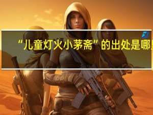 “儿童灯火小茅斋”的出处是哪里