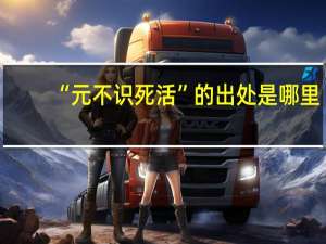 “元不识死活”的出处是哪里