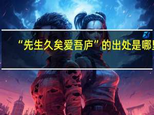 “先生久矣爱吾庐”的出处是哪里