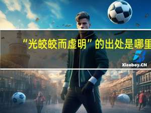 “光皎皎而虚明”的出处是哪里