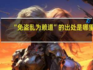 “免盗乱为赖道”的出处是哪里