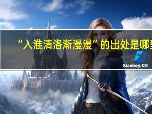 “入淮清洛渐漫漫”的出处是哪里