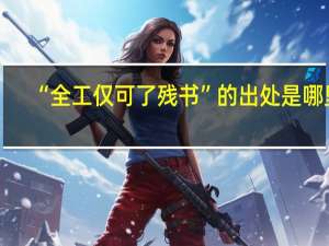 “全工仅可了残书”的出处是哪里