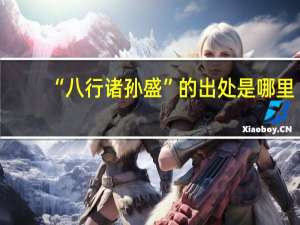 “八行诸孙盛”的出处是哪里