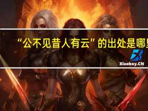 “公不见昔人有云”的出处是哪里