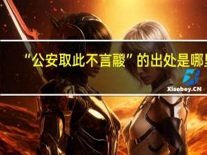 “公安取此不言鬷”的出处是哪里