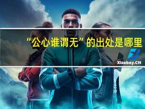 “公心谁谓无”的出处是哪里