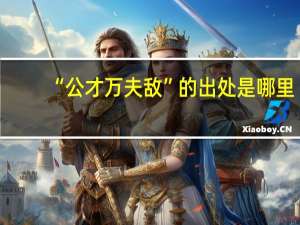 “公才万夫敌”的出处是哪里