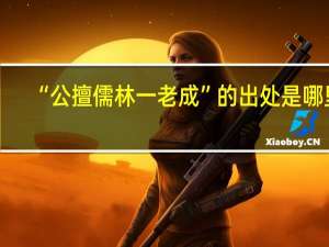 “公擅儒林一老成”的出处是哪里