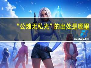 “公烛无私光”的出处是哪里