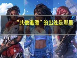 “共他谁暖”的出处是哪里