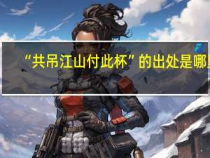 “共吊江山付此杯”的出处是哪里