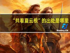 “共看夏云根”的出处是哪里