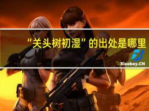 “关头树初湿”的出处是哪里