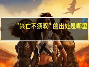 “兴亡不须叹”的出处是哪里