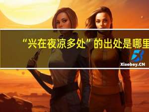 “兴在夜凉多处”的出处是哪里
