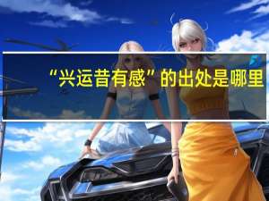 “兴运昔有感”的出处是哪里