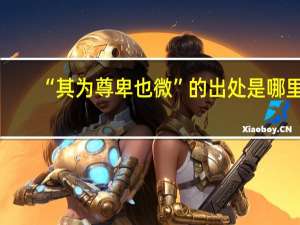 “其为尊卑也微”的出处是哪里