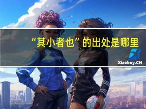 “其小者也”的出处是哪里