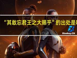 “其敢忘君王之大赐乎”的出处是哪里