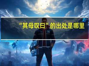 “其母叹曰”的出处是哪里