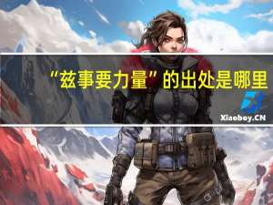 “兹事要力量”的出处是哪里