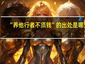 “养他行者不须钱”的出处是哪里
