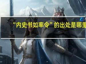 “内史书如率令”的出处是哪里