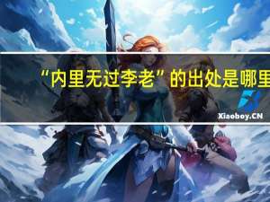 “内里无过李老”的出处是哪里