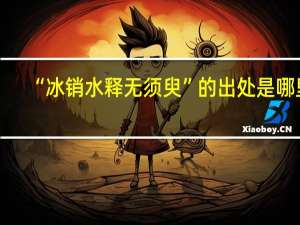 “冰销水释无须臾”的出处是哪里