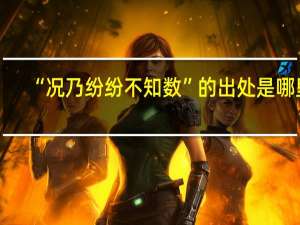“况乃纷纷不知数”的出处是哪里
